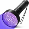 Housruse LED Taschenlampe UV-Schwarzlicht-Taschenlampe mit 100 LEDs