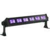 IBIZA LED-UVBAR6 UV Schwarzlicht LEISTE 6x3 WATT LICHT EVENT BELEUCHTUNG BÜHNE