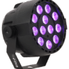 IBIZA PAR-MINI-UV SCHWARZLICHT LED PAR SCHEINWERFER 12x2 WATT DEKO BÜHNE LICHT