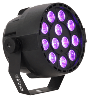 IBIZA PAR-MINI-UV SCHWARZLICHT LED PAR SCHEINWERFER 12x2 WATT DEKO BÜHNE LICHT