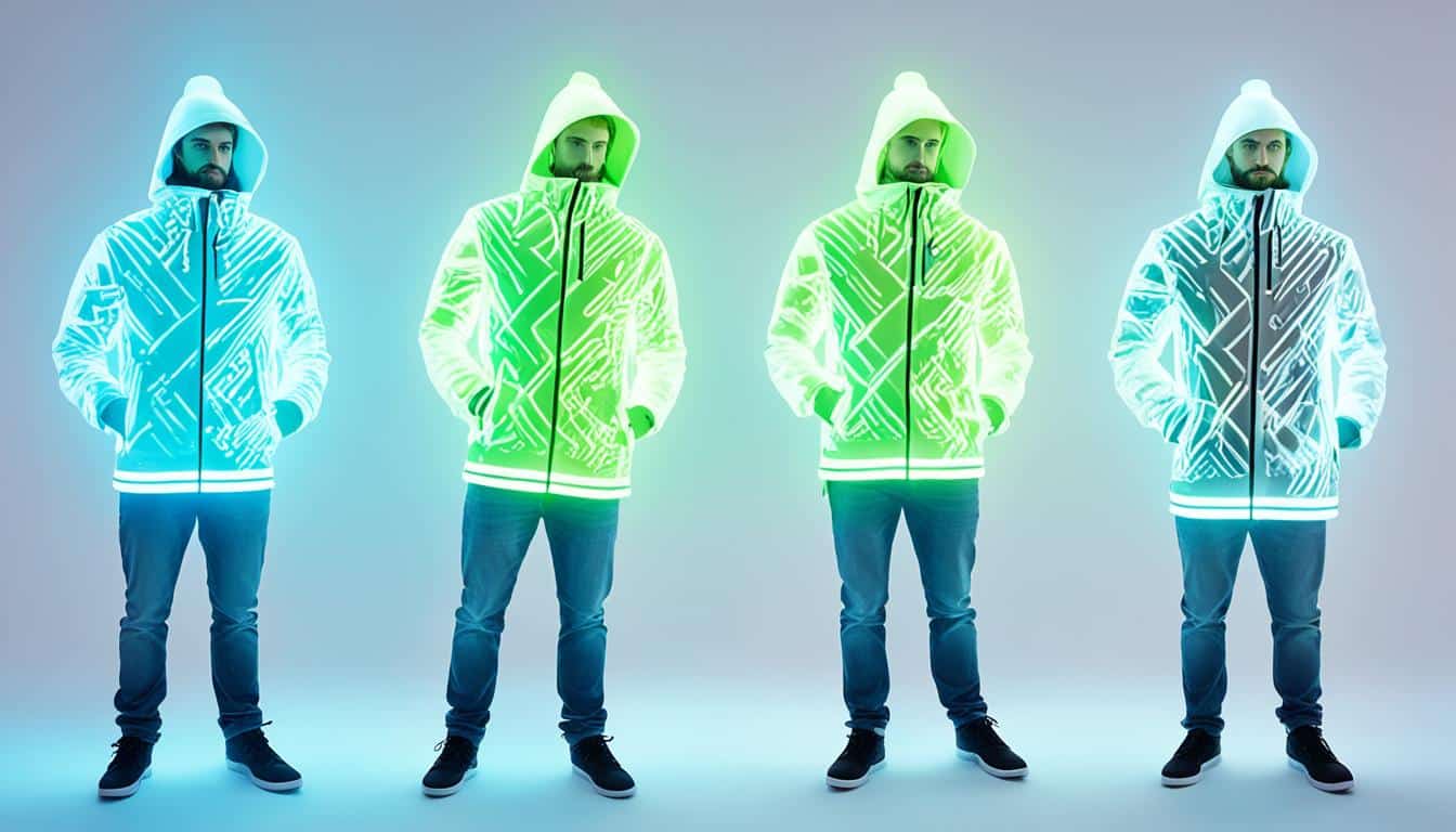 Kombination von Schwarzlicht und anderen Lichttechnologien.
