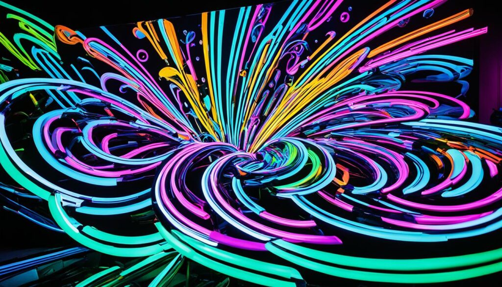 fluoreszierende Kunst